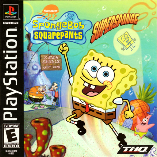 SpongeBob SquarePants Super Sponge box art for Playstation